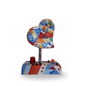 Širdelė asambliažas