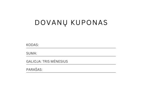 Dovanų kuponas